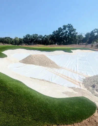 7 15 25 Sand enters bunker